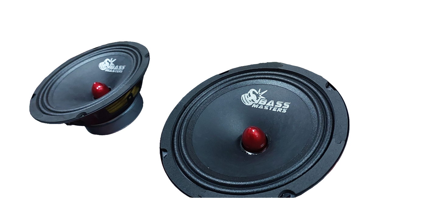 Bass Masters 6.5" 4OHM     Mid Range Speakers
